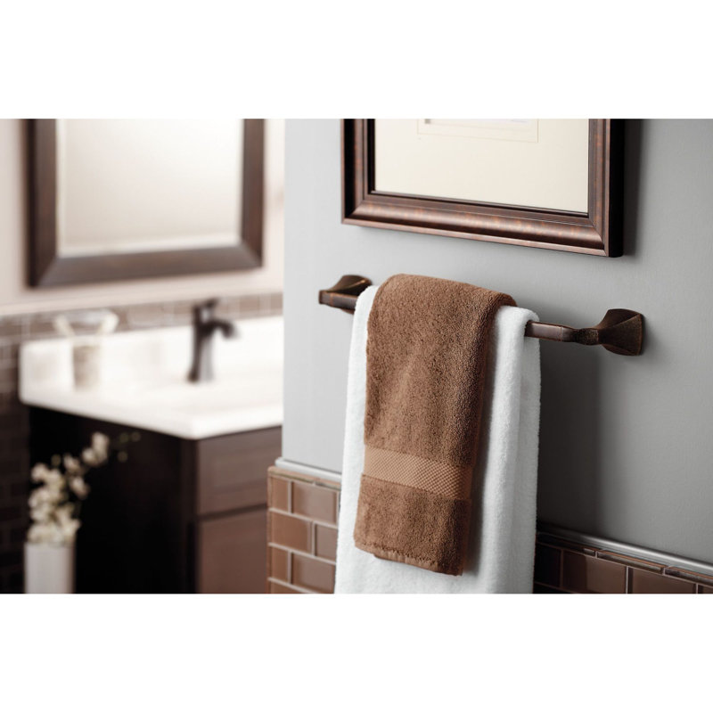 YB5124BN,CH,ORB Moen Voss 24" Wall Mounted Towel Bar & Reviews | Wayfair